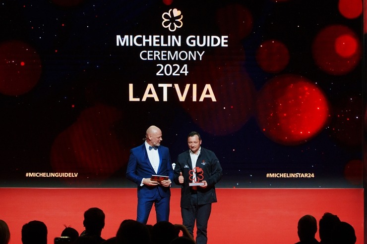 Slavenais gardēžu ceļvedis «Michelin Guide» svinīgā ceremonijā nosaka labākos Latvijas restorānus. Foto: Rojs Maizītis 346767