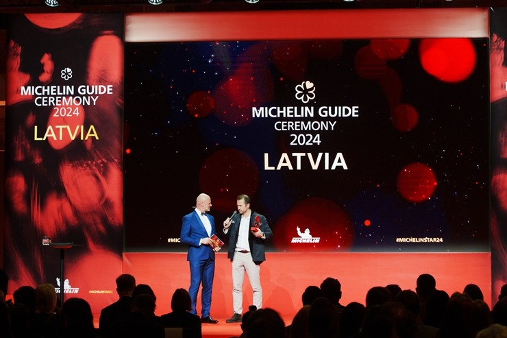 Slavenais gardēžu ceļvedis «Michelin Guide» svinīgā ceremonijā nosaka labākos Latvijas restorānus. Foto: Rojs Maizītis 346771