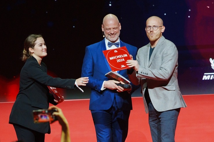 Slavenais gardēžu ceļvedis «Michelin Guide» svinīgā ceremonijā nosaka labākos Latvijas restorānus. Foto: Rojs Maizītis 346773