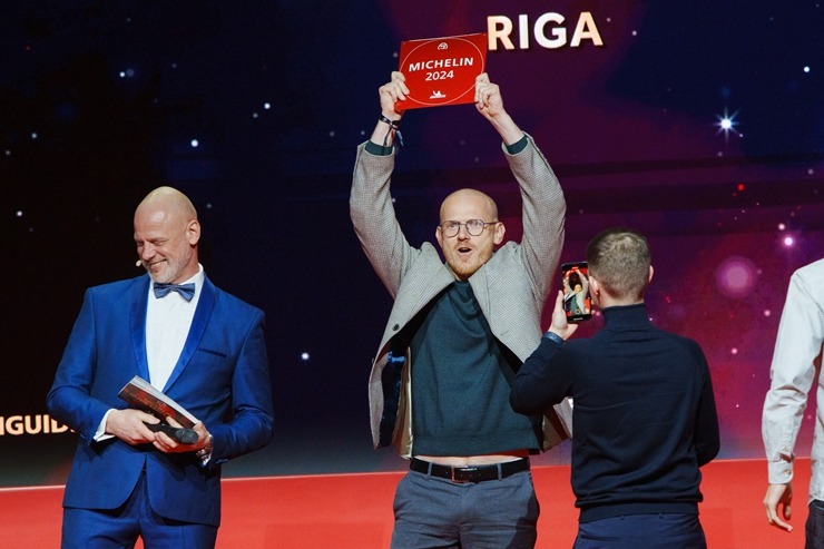Slavenais gardēžu ceļvedis «Michelin Guide» svinīgā ceremonijā nosaka labākos Latvijas restorānus. Foto: Rojs Maizītis 346775