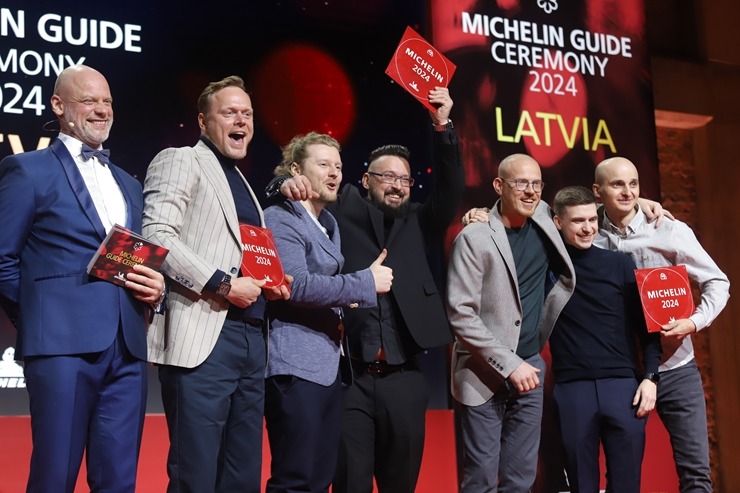 Slavenais gardēžu ceļvedis «Michelin Guide» svinīgā ceremonijā nosaka labākos Latvijas restorānus. Foto: Rojs Maizītis 346788