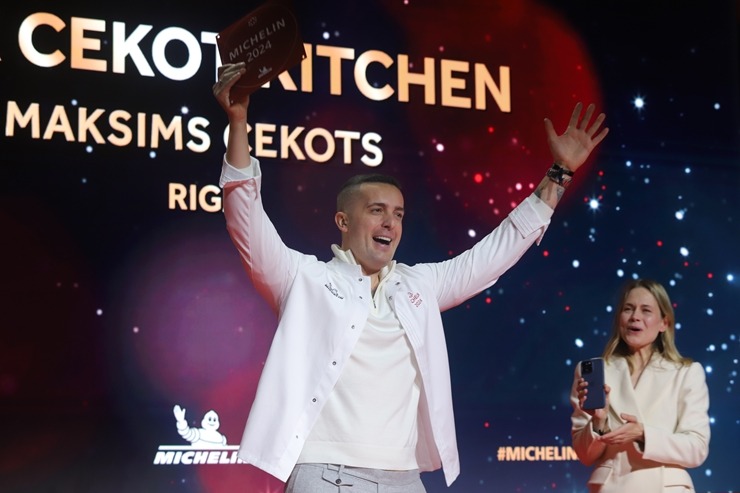 Slavenais gardēžu ceļvedis «Michelin Guide» svinīgā ceremonijā nosaka labākos Latvijas restorānus. Foto: Rojs Maizītis 346802
