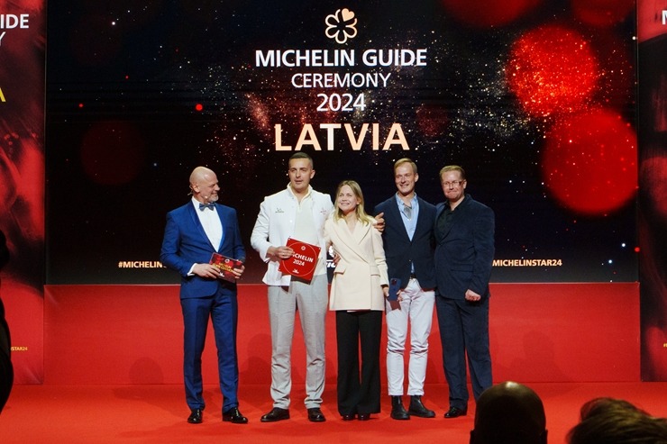 Slavenais gardēžu ceļvedis «Michelin Guide» svinīgā ceremonijā nosaka labākos Latvijas restorānus. Foto: Rojs Maizītis 346806
