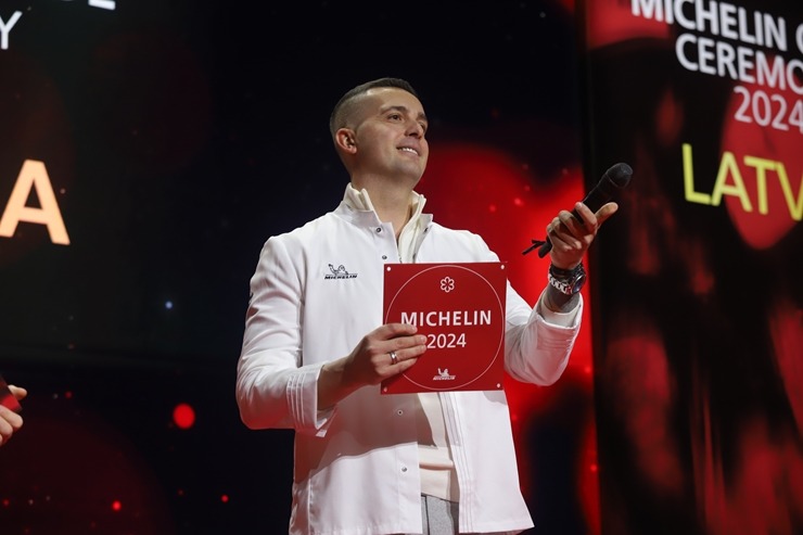 Slavenais gardēžu ceļvedis «Michelin Guide» svinīgā ceremonijā nosaka labākos Latvijas restorānus. Foto: Rojs Maizītis 346807