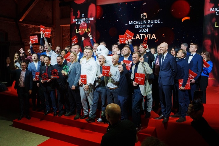 Slavenais gardēžu ceļvedis «Michelin Guide» svinīgā ceremonijā nosaka labākos Latvijas restorānus. Foto: Rojs Maizītis 346815