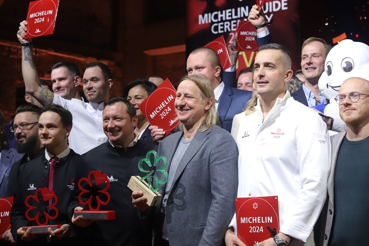 Slavenais gardēžu ceļvedis «Michelin Guide» svinīgā ceremonijā nosaka labākos Latvijas restorānus. Foto: Rojs Maizītis 346816