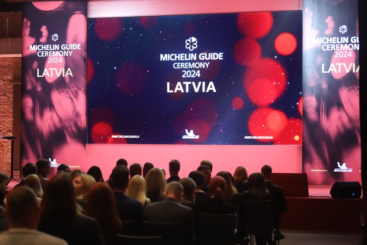 Slavenais gardēžu ceļvedis «Michelin Guide» svinīgā ceremonijā nosaka labākos Latvijas restorānus. Foto: Rojs Maizītis 346817