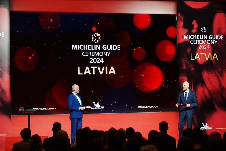 Slavenais gardēžu ceļvedis «Michelin Guide» svinīgā ceremonijā nosaka labākos Latvijas restorānus. Foto: Rojs Maizītis 346746