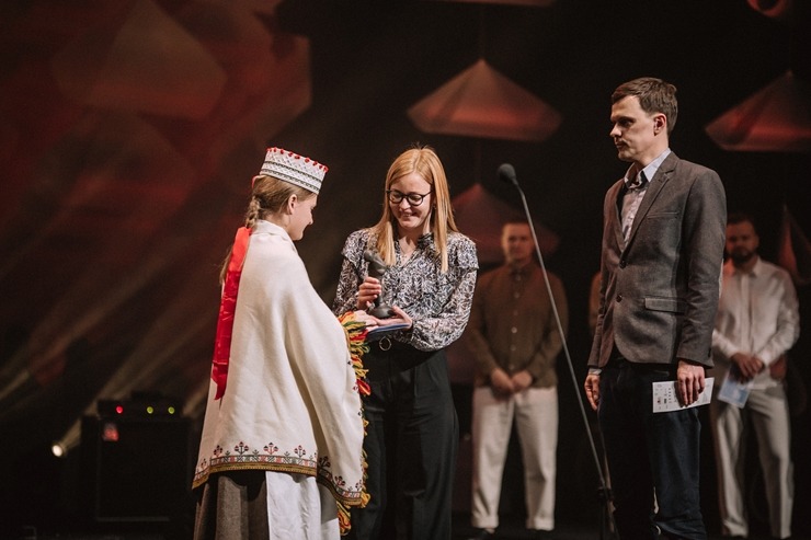Skati latgaliešu kultūras gada balvas «Boņuks 2023» pasniegšanu. Foto: Dagnija Bernāne / Latgales vēstniecība GORS 350486
