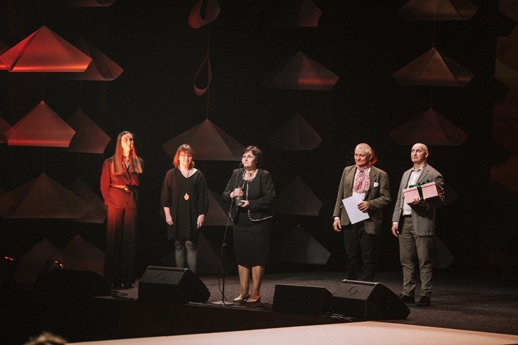 Skati latgaliešu kultūras gada balvas «Boņuks 2023» pasniegšanu. Foto: Dagnija Bernāne / Latgales vēstniecība GORS 350491