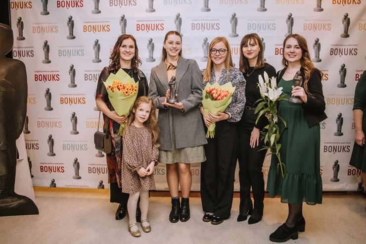 Skati latgaliešu kultūras gada balvas «Boņuks 2023» pasniegšanu. Foto: Dagnija Bernāne / Latgales vēstniecība GORS 350516