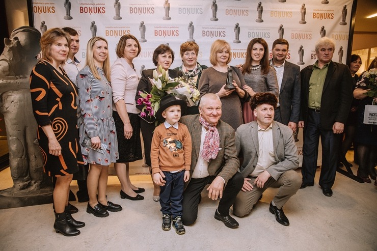 Skati latgaliešu kultūras gada balvas «Boņuks 2023» pasniegšanu. Foto: Dagnija Bernāne / Latgales vēstniecība GORS 350518