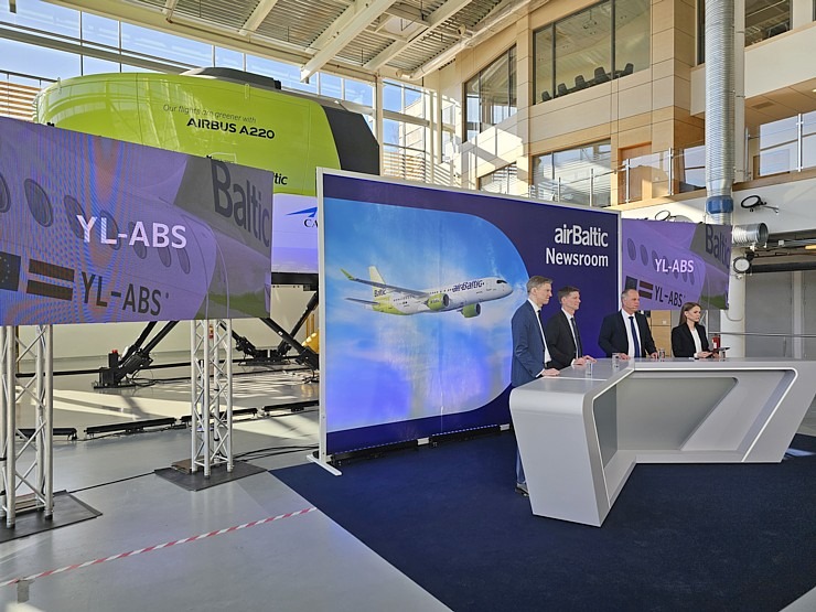 «airBaltic» īpašā preses konferencē ziņo par 2023.gada rezultātiem 350607