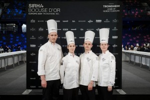 Latvijas pavāru komanda izcīnīja 12. vietu starp labākajām Eiropas un Pasaules komandām Tronheimā Norvēģijā. Foto: Latvijas Pavāru klubs un Bocuse d’O 1