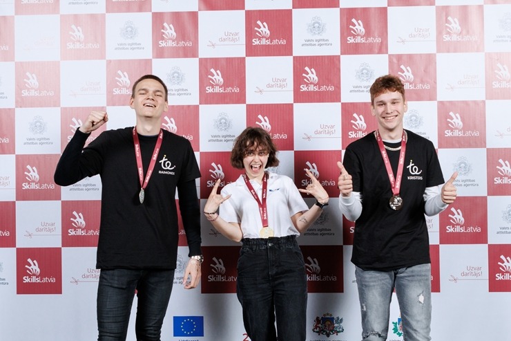 Konkursā SkillsLatvia 2024 noskaidroti Latvijas labākie jaunie profesionāļi. Foto: Toms Norde 353643