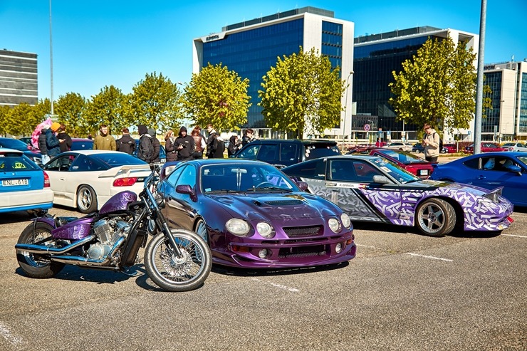 Pie Arēnas Rīga notiek starptautisks japāņu auto saiets Japfest Riga. Foto: Artūrs Umbraško 353790