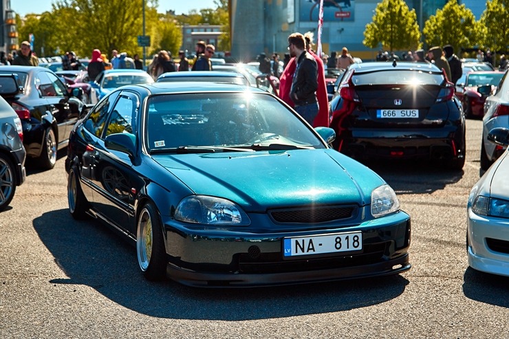 Pie Arēnas Rīga notiek starptautisks japāņu auto saiets Japfest Riga. Foto: Artūrs Umbraško 353810