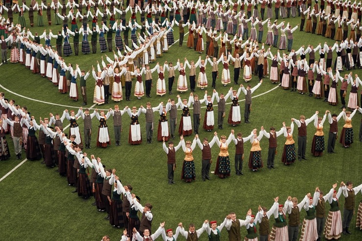 Lietuvas dziesmu un deju svētki svin savu 100. dzimšanas dienu. Foto: Govilnius.lt 356507