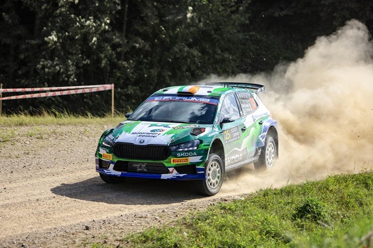Piedāvājam spilgtākos foto mirkļus no FIA pasaules rallija čempionāta (WRC) debijas Latvijā. Foto: Gatis Smudzis 357054