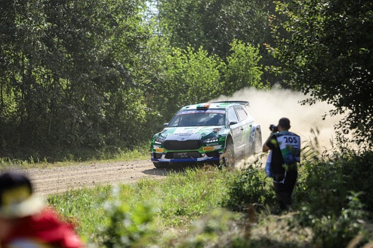 Piedāvājam spilgtākos foto mirkļus no FIA pasaules rallija čempionāta (WRC) debijas Latvijā. Foto: Gatis Smudzis 357055