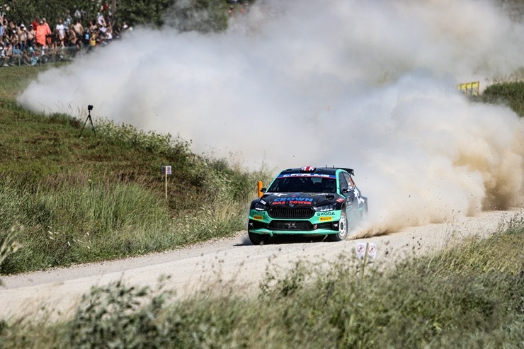 Piedāvājam spilgtākos foto mirkļus no FIA pasaules rallija čempionāta (WRC) debijas Latvijā. Foto: Gatis Smudzis 357066