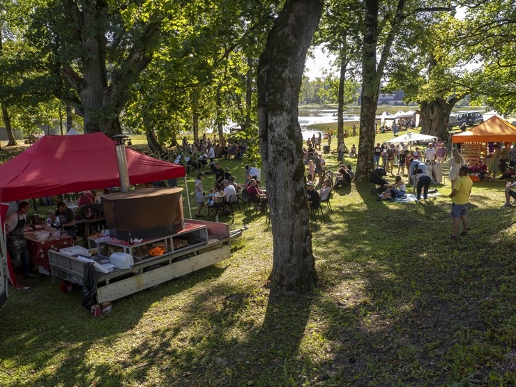 Zaubes savvaļas kulinārais festivāls pulcē dabas garšu un tautas pavārmākslas cienītājus. Foto: Andris Eglītis 359758