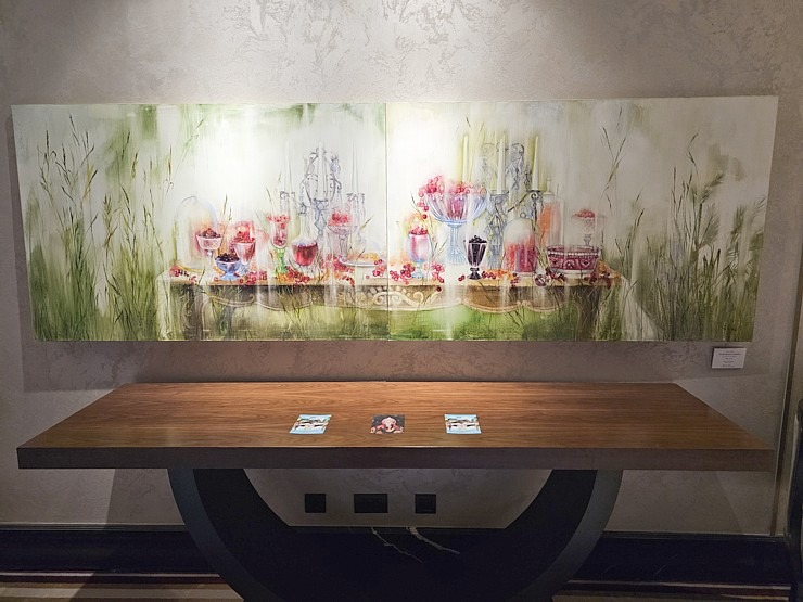 Vecrīgas viesnīcā «Grand Hotel Kempinski Riga« atklāj mākslinieces Ilzes Laizānes izstādi «Amore Art & Fashion» 369637