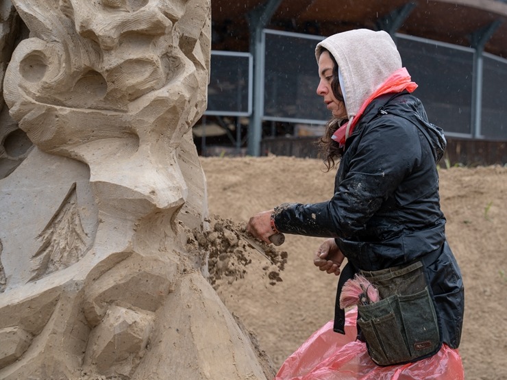 19. Starptautiskā smilšu skulptūru festivāls “Sand Signs 2025” pulcēja 17 meistarus no 11 valstīm. Foto: Raina Šmelde 371291