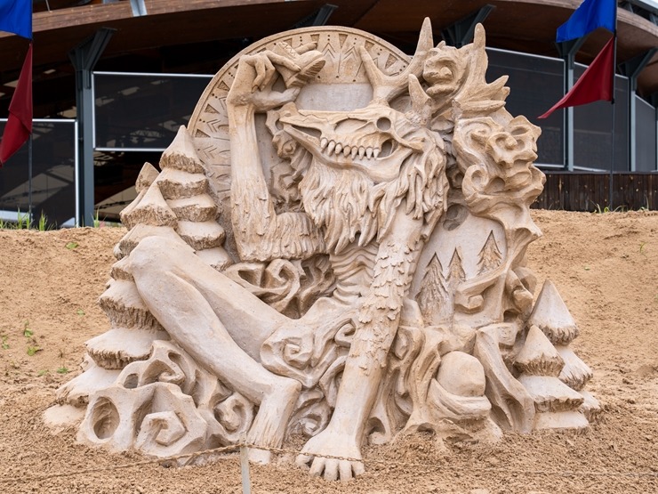 19. Starptautiskā smilšu skulptūru festivāls “Sand Signs 2025” pulcēja 17 meistarus no 11 valstīm. Foto: Raina Šmelde 371282