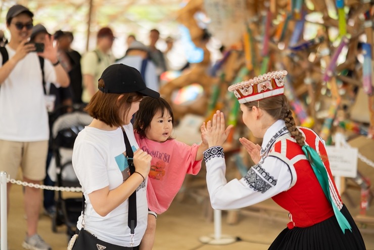 «EXPO 2025 Osaka» Japānā tiek svinēta Latvijas Nacionālā diena «Voice and Echo». Foto: Reinis Oliņš 371338