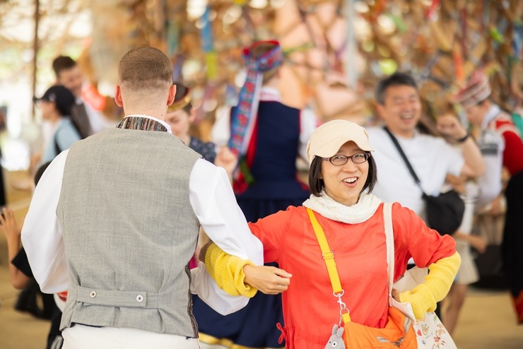 «EXPO 2025 Osaka» Japānā tiek svinēta Latvijas Nacionālā diena «Voice and Echo». Foto: Reinis Oliņš 371346