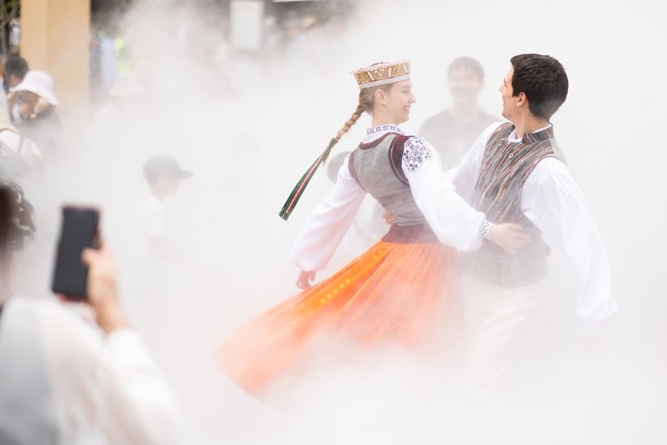«EXPO 2025 Osaka» Japānā tiek svinēta Latvijas Nacionālā diena «Voice and Echo». Foto: Reinis Oliņš 371331