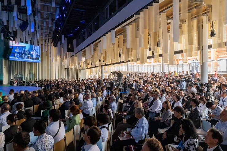 «EXPO 2025 Osaka» ietvaros Latvija prezentē savus inovatīvos sasniegumus. Foto: Reinis Oliņš, Dāvis Jansons 371373