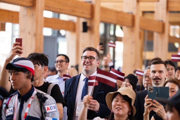 «EXPO 2025 Osaka» ietvaros Latvija prezentē savus inovatīvos sasniegumus. Foto: Reinis Oliņš, Dāvis Jansons 371379