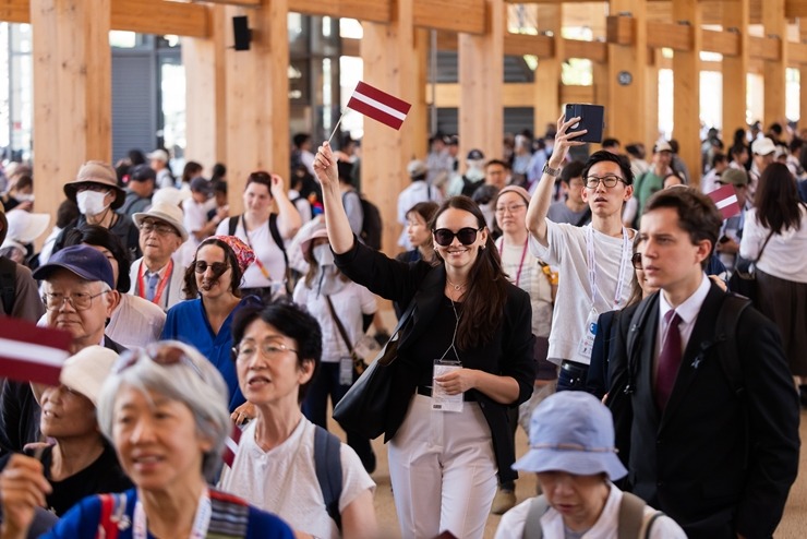 «EXPO 2025 Osaka» ietvaros Latvija prezentē savus inovatīvos sasniegumus. Foto: Reinis Oliņš, Dāvis Jansons 371380