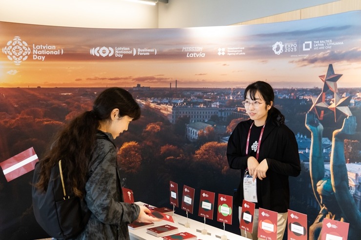 «EXPO 2025 Osaka» ietvaros Latvija prezentē savus inovatīvos sasniegumus. Foto: Reinis Oliņš, Dāvis Jansons 371382