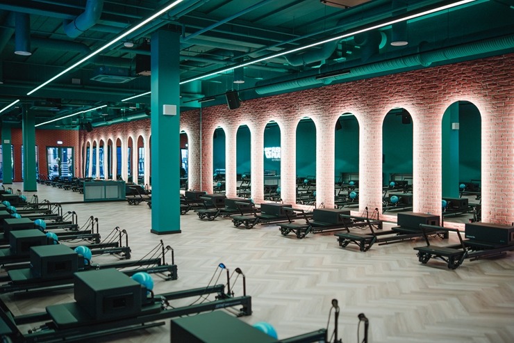 Daži fotomirkļi no jaunā sporta kluba «MyFitness Pļavnieki» biznesa centrā «MARS». Foto: Edijs Elksnis 371405