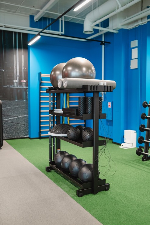 Daži fotomirkļi no jaunā sporta kluba «MyFitness Pļavnieki» biznesa centrā «MARS». Foto: Edijs Elksnis 371414