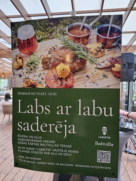 «Baltvilla» ēdiena un «Labietis» alus saderināšanas vakars atklāj vasaras terases svētkus Baltezera krastā 371740