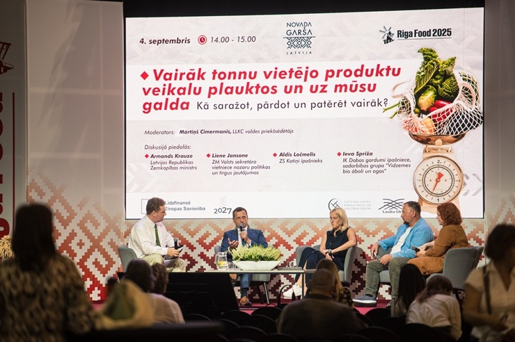 Ķīpsalā norit Baltijas lielākā pārtikas industrijas izstāde «Riga Food 2025», kurai ir jau 30 gadu dzimšanas diena. Foto: Ieva Makare 376428