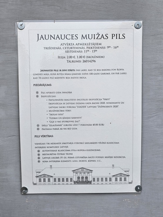 Iepazīstam klasicisma stila Jaunauces pili Saldus novadā  Iepazīstam klasicisma stila Jaunauces pili Saldus novadā 380280