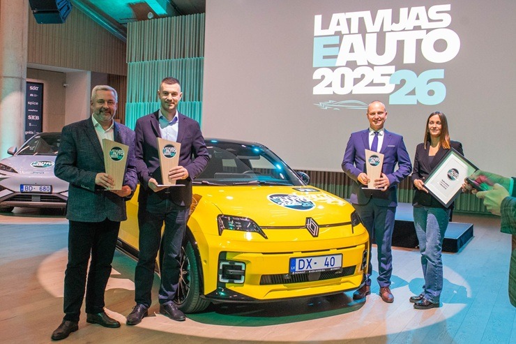 «Latvijas e-auto 2025/26» par uzvarētājiem kļūst «Audi A6 e-tron», «BYD Sealion 7» un «Renault R5 E-Tech Electric»  «Latvijas e-auto 2025/26» par uzvarētājiem kļūst «Audi A6 e-tron», «BYD Sealion 7» un «Renault R5 E-Tech Electric» 380534