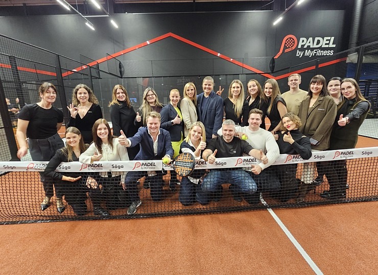 «MyFitness Sāga» piedāvās Baltijā pirmos trīs «Padel by MyFitness» kortus 381351