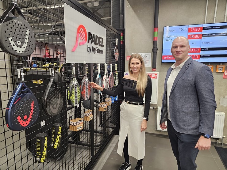 «MyFitness Sāga» piedāvās Baltijā pirmos trīs «Padel by MyFitness» kortus 381359