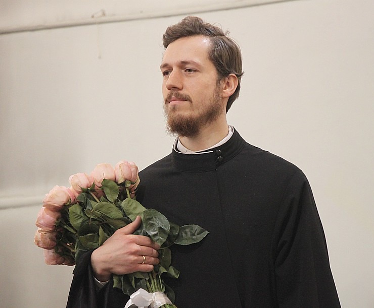 Katoļu kardināls Jānis Pujats kopā ar kristiešiem svin savu 95. dzimšanas dienu 381424