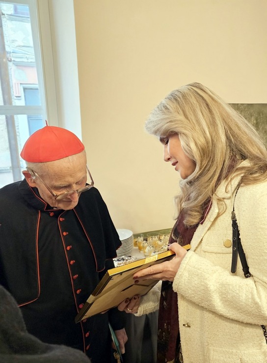 Katoļu kardināls Jānis Pujats kopā ar kristiešiem svin savu 95. dzimšanas dienu 381452