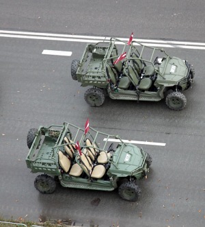 Skatām Latvijas proklamēšanas 107. gadadienai veltīto militāro parādi 26