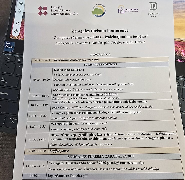 Zemgales Tūrisma asociācija satiekas Dobeles pilī un sveic gada labākos tūrisma objektus un uzņēmējus 381766