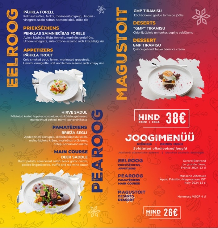 Ievērtē restorānu festivāla «Otepē garšas» šefpavāru ēdienus 29 - 38 eiro vērtībā. Foto: otepaa.ee 382060