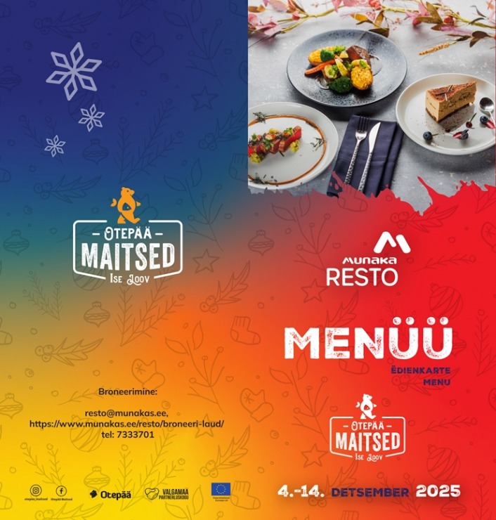 Ievērtē restorānu festivāla «Otepē garšas» šefpavāru ēdienus 29 - 38 eiro vērtībā. Foto: otepaa.ee 382073